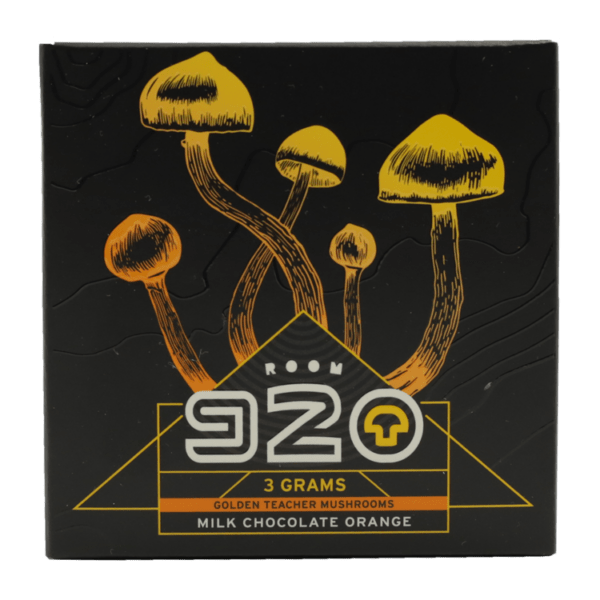 Room 920 - Mushroom Chocolate Bar - Milk Chocolate Orange - 3 grams | Organic Shroom Canada