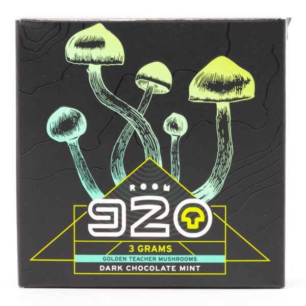 Room 920 - Mushroom Chocolate Bar - Dark Chocolate Mint - 3 grams | Organic Shroom Canada