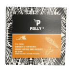 Psilly - Dark Chocolate Bar - Ginger & Turmeric | Organic Shroom Canada
