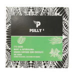 Psilly - Dark Chocolate Bar - Mint & Spirulina | Organic Shroom Canada