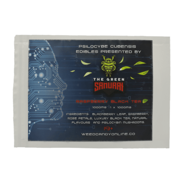 The Green Samurai - Raspberry Black Tea - 1000mg | Organic Shroom Canada