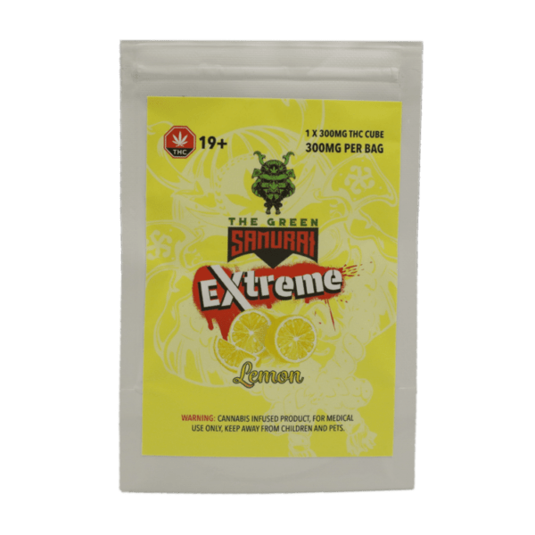 Green Samurai Extreme - Lemon Gummy 300mg THC | Organic Shroom Canada