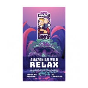 Super Magic Mushroom Bro’s - Amazonian Wild RELAX - 400MG Capsules | Organic Shroom Canada