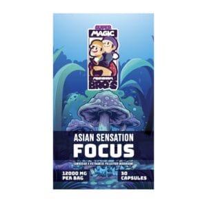 Super Magic Mushroom Bro’s - Asian Sensation FOCUS - 400MG Capsules | Organic Shroom Canada